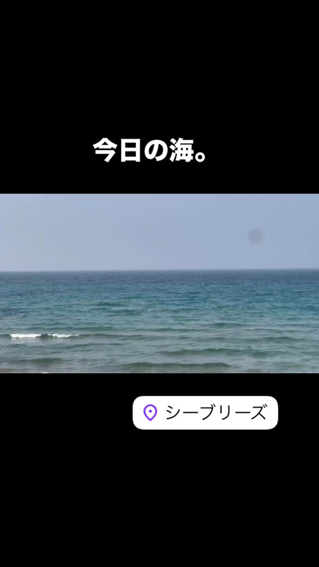 今日の海。